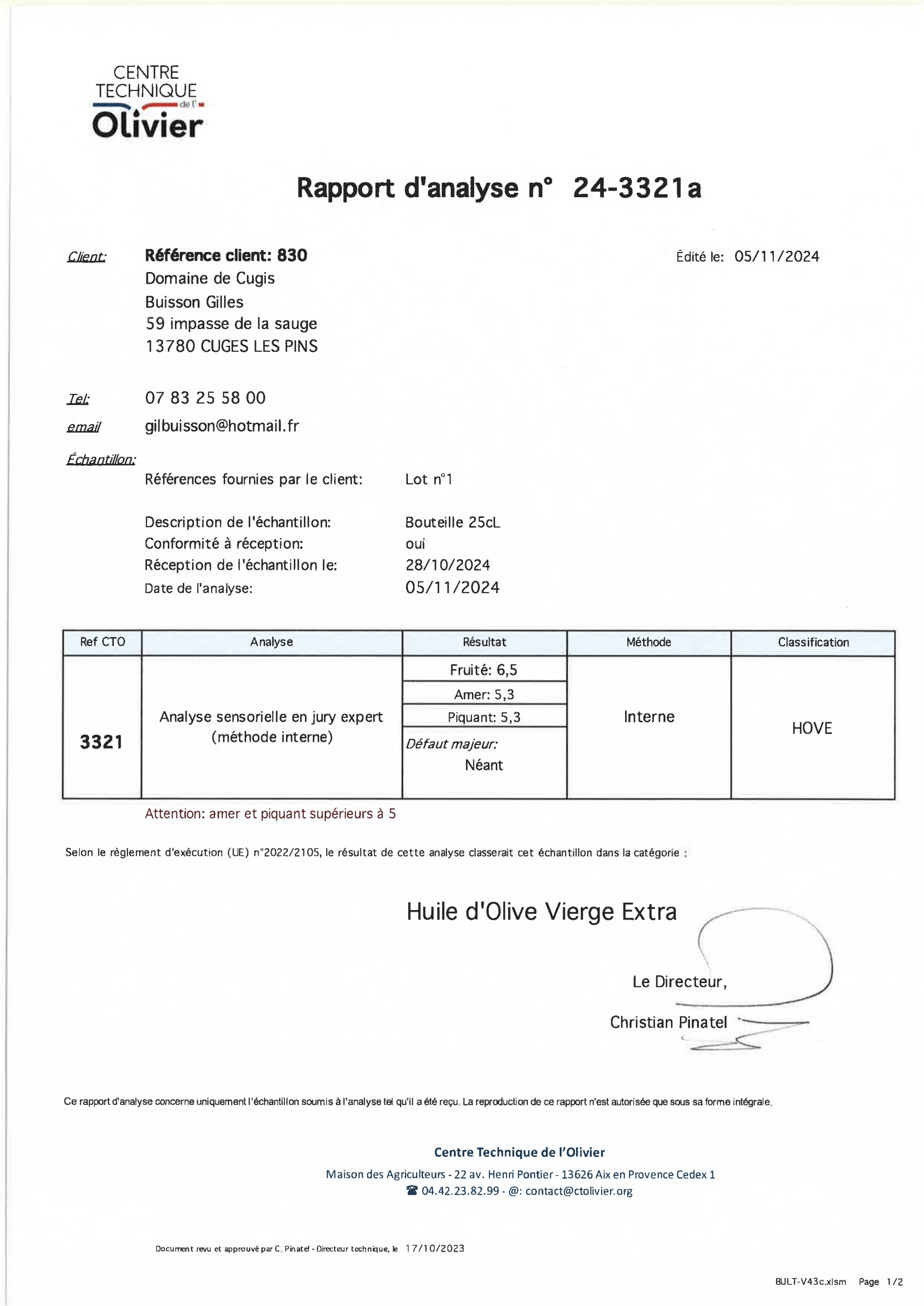 Certificate 21